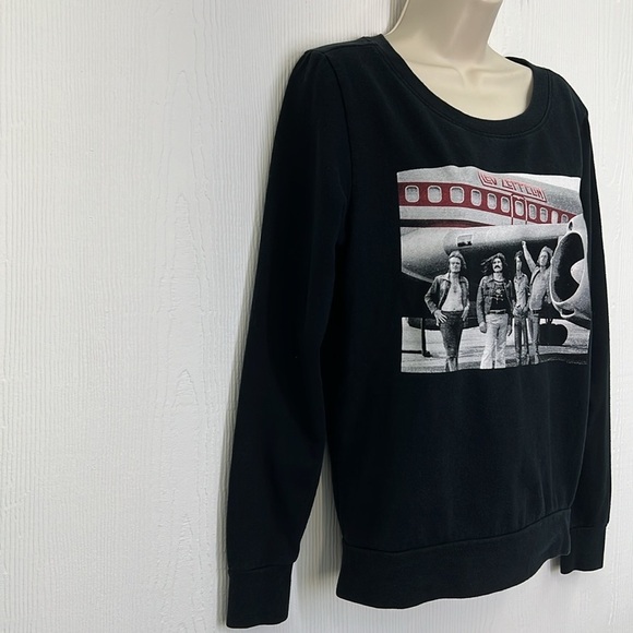 Led Zeppelin - Led Zeppelin Plane Tour Graphic Long Sleeve Sweatshirt Small - Picture 4 of 8